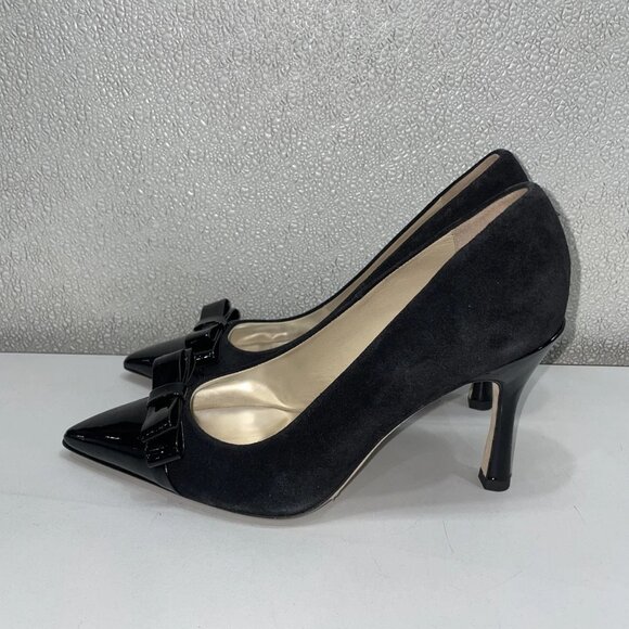 NEW CUSTOMMADE Awa Classic Suede Pumps – Black – Size 9.5 – New Without Box - Picture 3 of 8